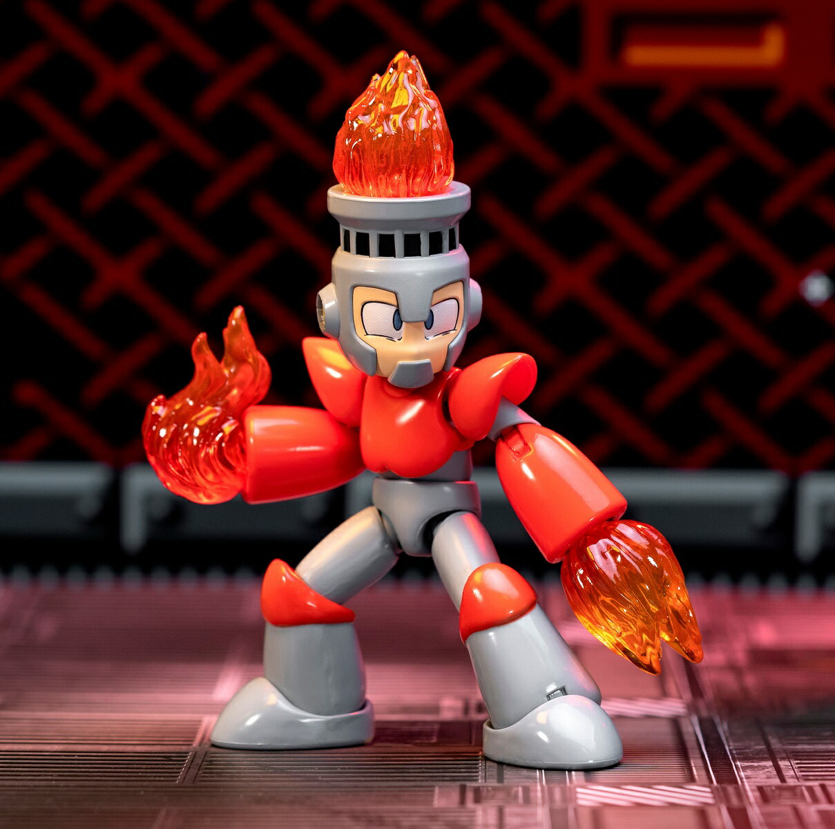 ロックマン 1/12スケール アクションフィギュア 【ファイヤーマン】画像