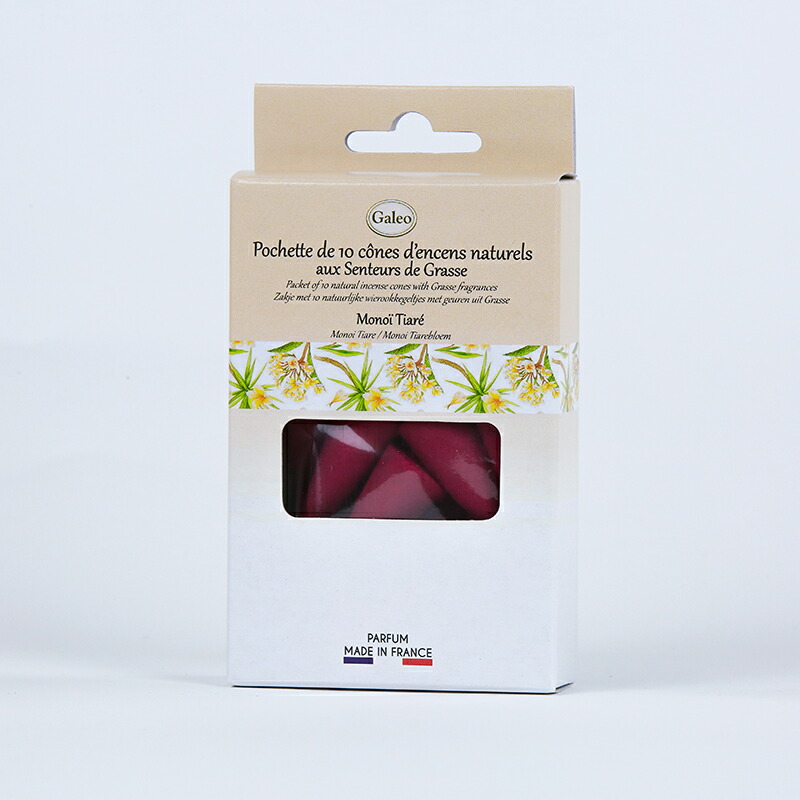 【楽天市場】Galeo インセンスコーン モノイ ティアレ お香 フランス製：アロマキュア楽天市場店