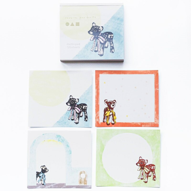 Cozyca products ブロックメモ 文房具 かわいい 4柄各30枚、120枚綴 シンプルでほっこりとした雰囲気 メール便 メモ帳  ステーショナリー 手帳・ノート・紙製品