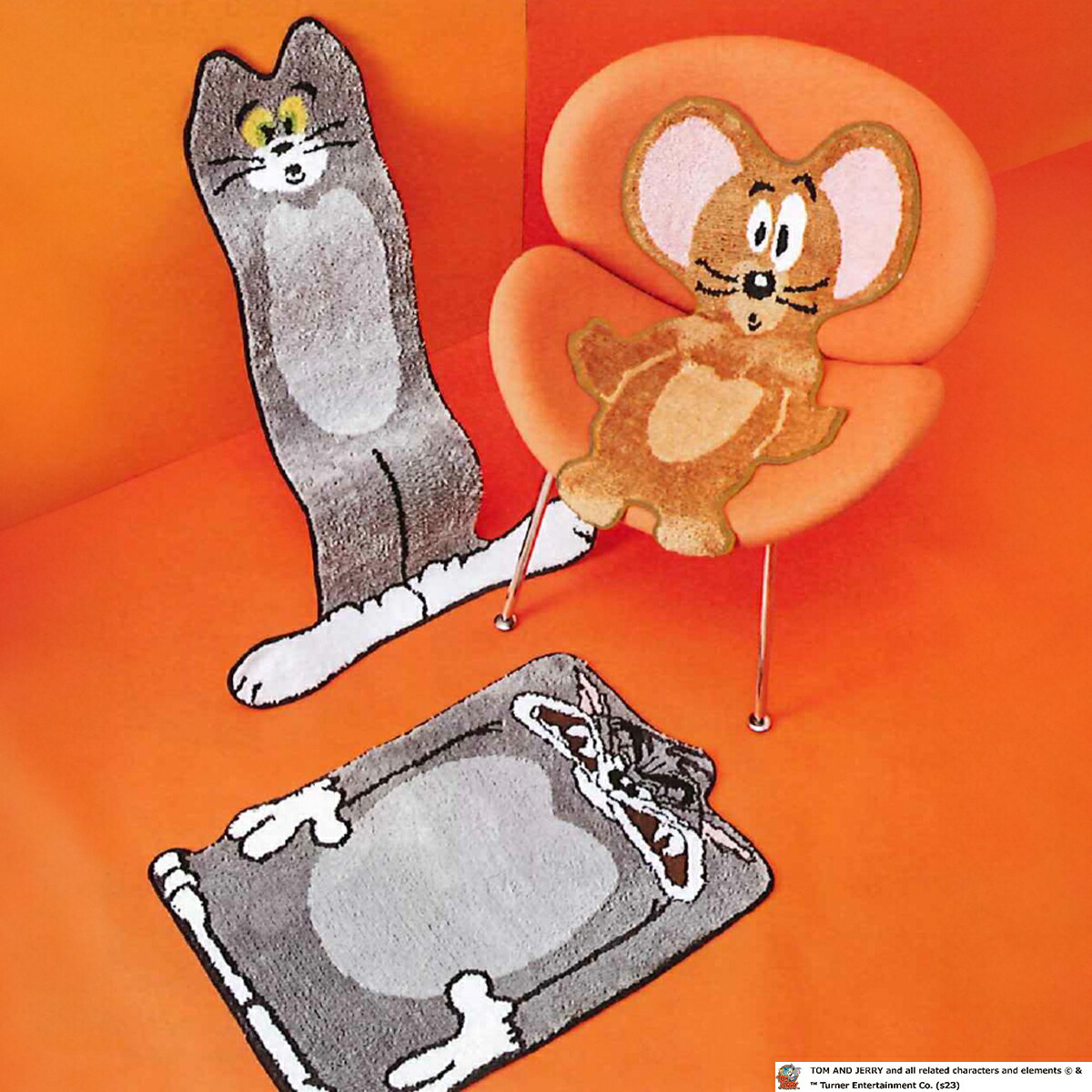 楽天市場】トムとジェリー つぶれたジェリー マット アクセント