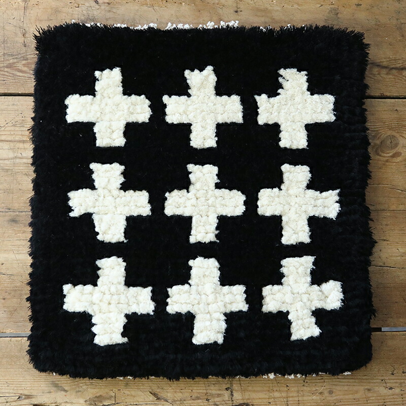 ノッティング 手織りの椅子敷き 手染め糸 楽天市場】倉敷ノッティング 椅子敷 I knoting ウール ウールの椅子敷