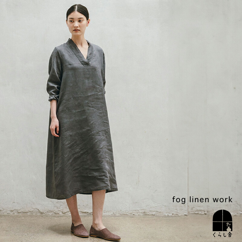 お値下げしました fog linen work リネン ノースリーブワンピース 楽天市場】fog linen work（長さ（袖）ノースリーブ