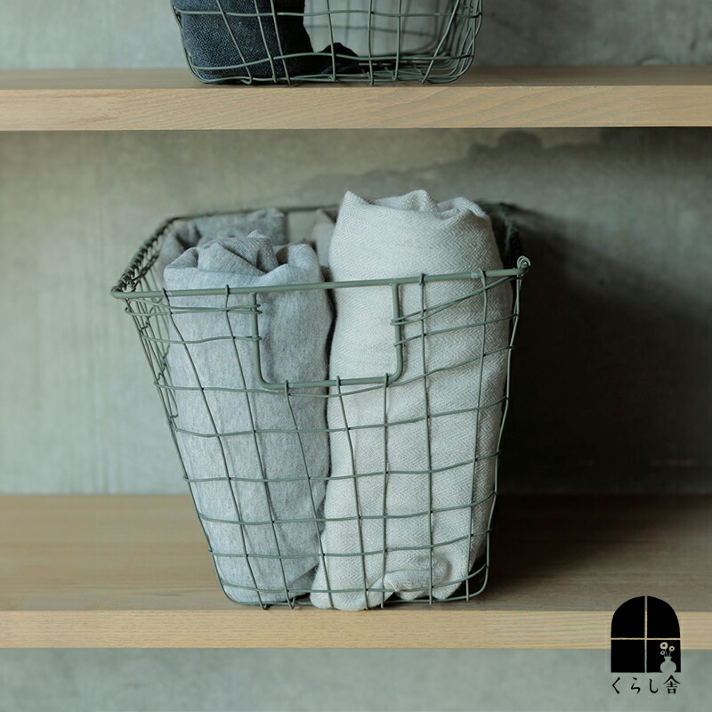 fog linen work フォグリネンワーク ワイヤーかご バスケット×3コ 楽天市場】ラウンドポット fog linen work フォグリネンワーク