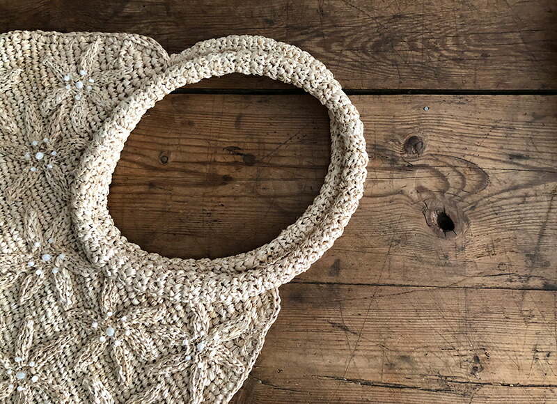 スルシィ ラフィアバッグ ブロッサム Sulci 手作り ハンドメイド