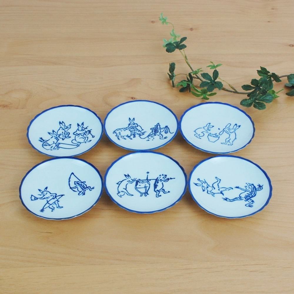 九谷焼 鳥獣戯画 スポーツ 中皿2枚セット ショップチャンネル 九谷焼