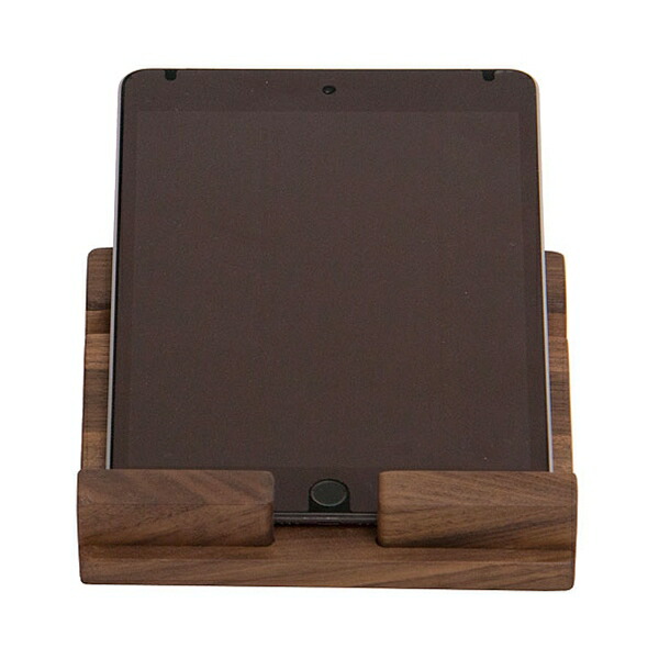 PADスタンド 木製 おしゃれ タブレット用スタンド iPadスタンド タブレット置き 天然木 インテリア雑貨 木製タブレットスタンド スタンド PADホルダー 充電しながらウォールナット Latree/ラトレ ナチュラルウッド タブレットスタンド ウォルナット