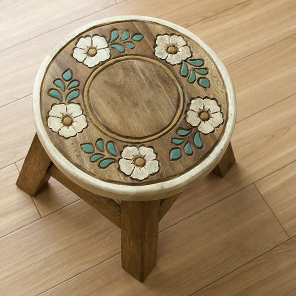 楽天市場】スツール キッズチェア アカシア無垢 木製 子供用椅子 楽天