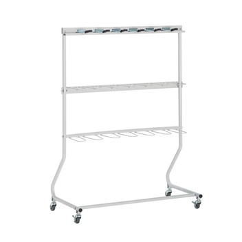 【法人様専用】【製造業者直送】モップハンガーヘッドホールド（12本掛）CE-491-510-0 ～テラモト～『モップハンガー』『大型モップ用』