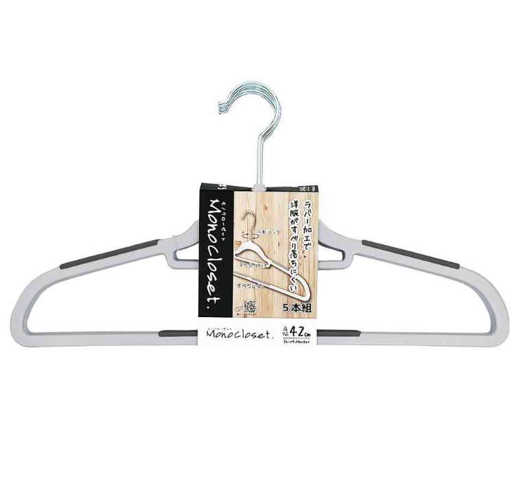 楽天市場】ハンガー すべらない / ラバーグリップハンガー10本セット