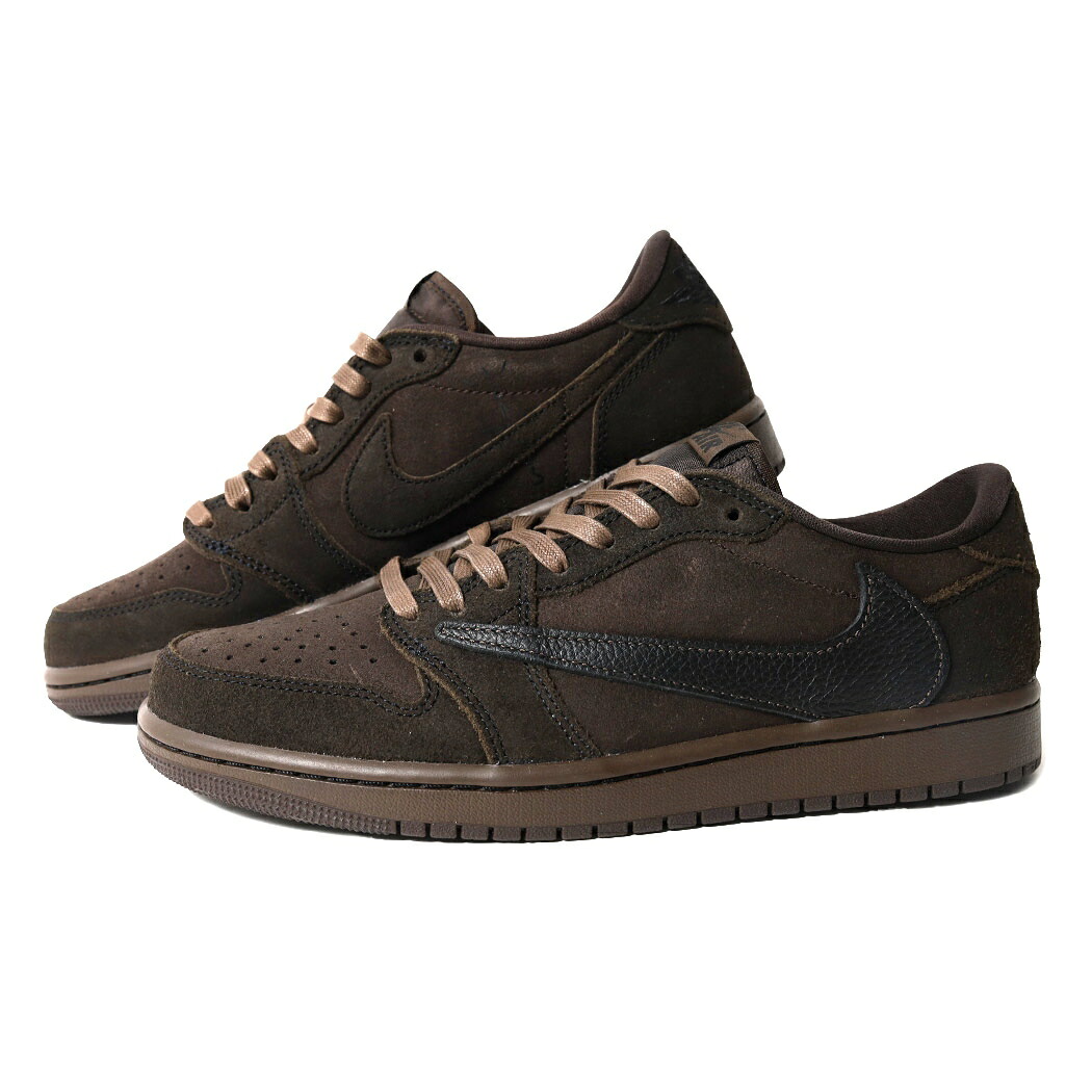 【お買い物マラソン限定クーポン配布中!!】Travis Scott × NIKE トラヴィス スコット ナイキ エア ジョーダン ロー スニーカー AIR JORDAN 1 LOW OG SP Dark Mocha ( コラボ cactusjack メンズ DM7866-202 )