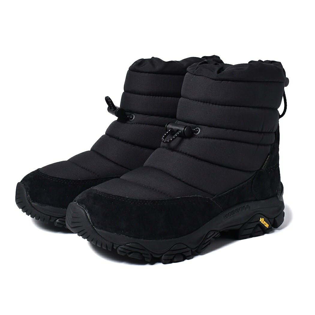[クーポン＆P2倍！]MERRELL コールドパック 3 ゼロ サーモ トール ウォータープルーフ COLDPACK 3 ZERO THERMO TALL WP "BLACK" ( スノーブーツ 国内正規品 J5006763 )｜aroundo