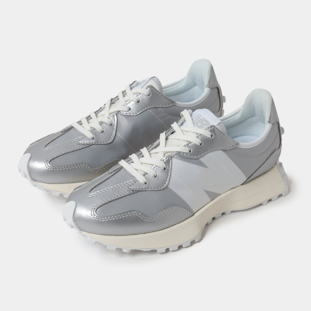 [お買い物マラソン限定クーポン配布中!!]海外限定 NEW BALANCE ニューバランス 327 スニーカー WS327SGA METALLIC SILVER ( 日本未発売 メタリックシルバー レディース ウィメンズ )画像