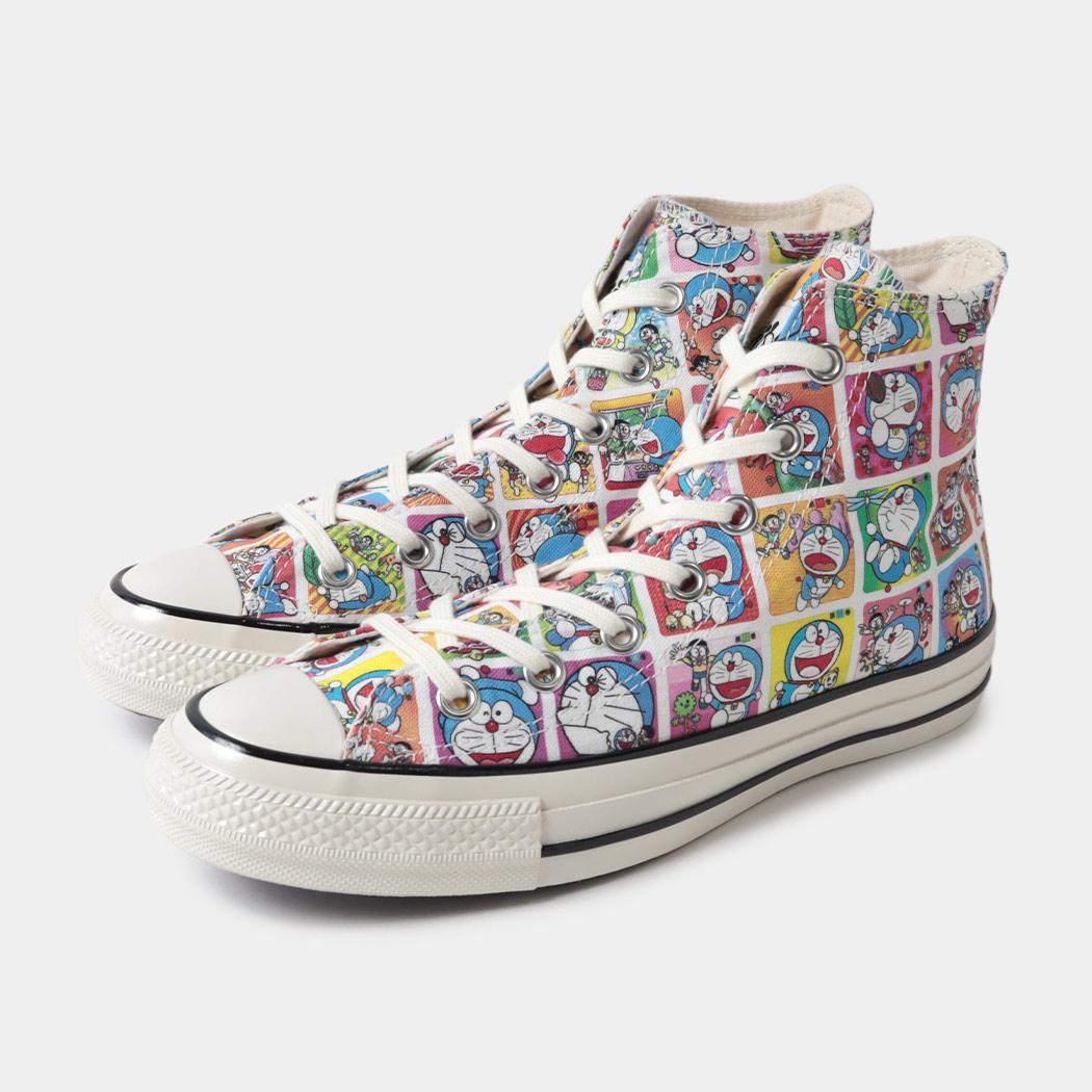 [クーポン＆P2倍！]CONVERSE コンバース ドラえもん オールスター エイジド ハイ スニーカー ALL STAR AGED TC HI / DORAEMON MULTI ( 総柄 コラボ グッズ 漫画 アニメ どらえもん マルチ メンズ 31314990 )