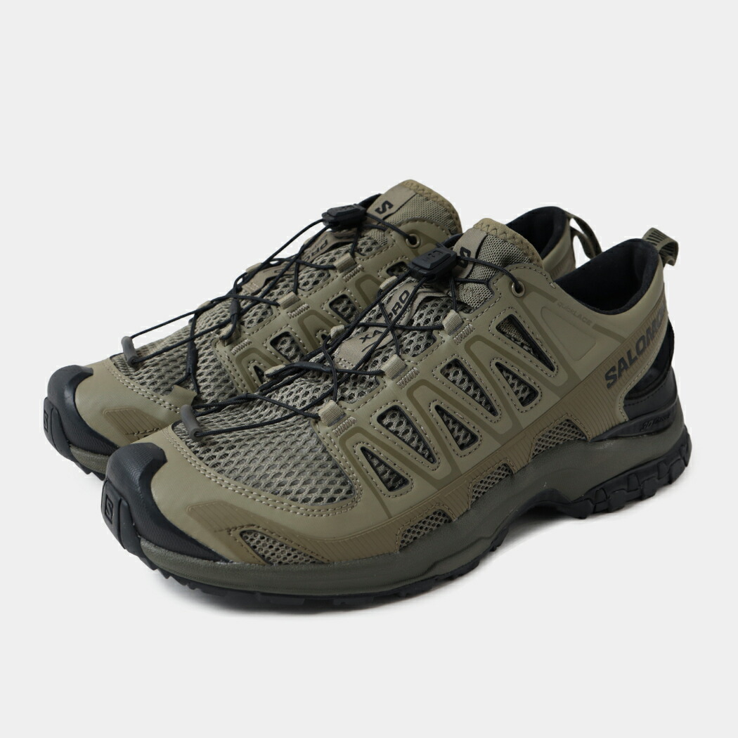 [クーポン＆P2倍！]SALOMON サロモン XA PRO 3D スニーカー AMPHIB ALOE/MARTINI OLIVE/BLACK ( カーキ 緑 シューズ 靴 メンズ レディース サンダル アウトドア L47739900 )｜aroundo 14,586円