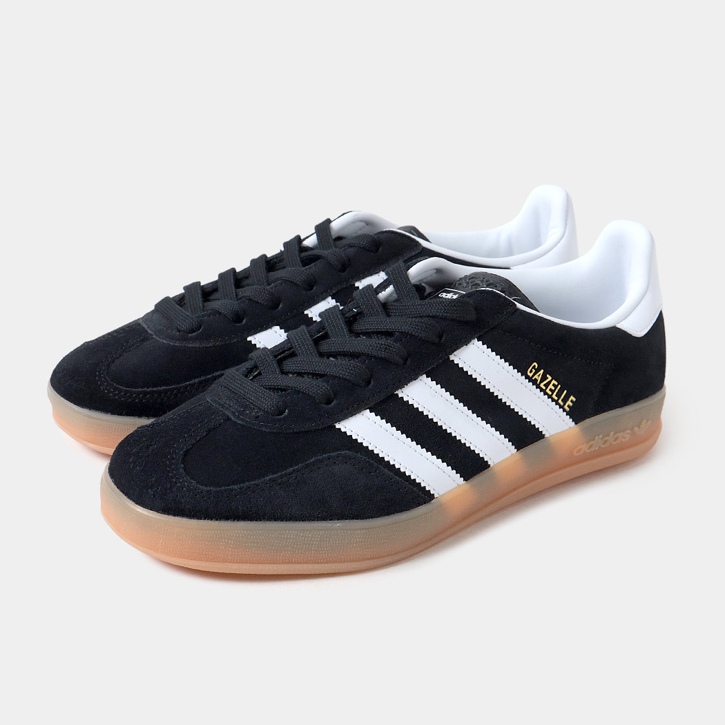 [クーポン＆P2倍！]adidas アディダス ガゼル インドア スニーカー GAZELLE INDOOR CORE BLACK/FTWR WHITE/GUM ( ガッツレー 黒 ブラック 白 ホワイト メンズ JI2060 )