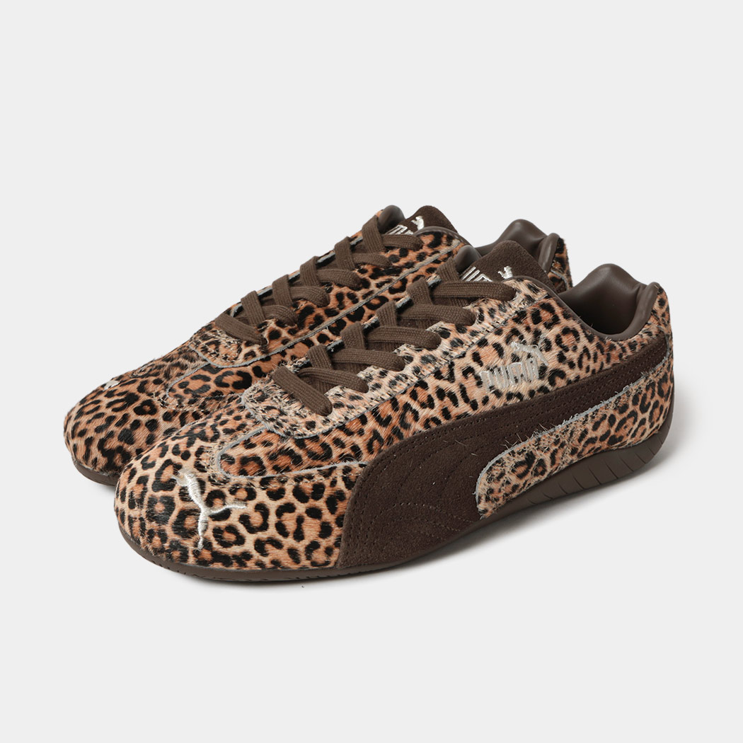 PUMA プーマ SPEEDCAT スピードキャット レオパード ワイルド ウィンズ スニーカー LEOPARD WNS CHOCOLATE-WARM WHITE ( アニマル 薄底 総柄 レディース 406690-01 ) 10,617円
