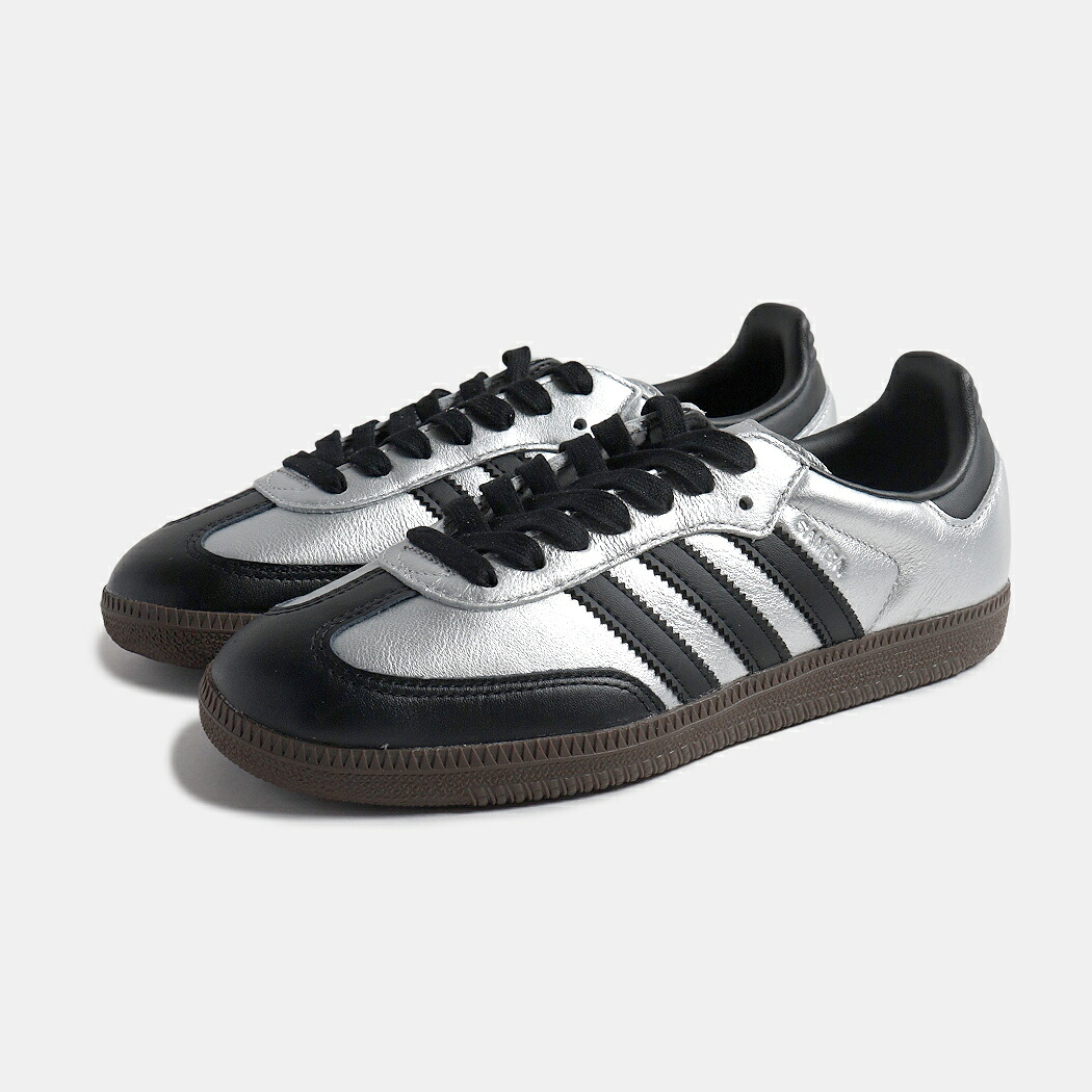 [クーポン＆P2倍！]adidas アディダス SAMBA サンバ スニーカー シルバー メタリック OG SILVER METALLIC ( Y2K ローテク 銀色 レディース ウィメンズ KI8464 )｜aroundo