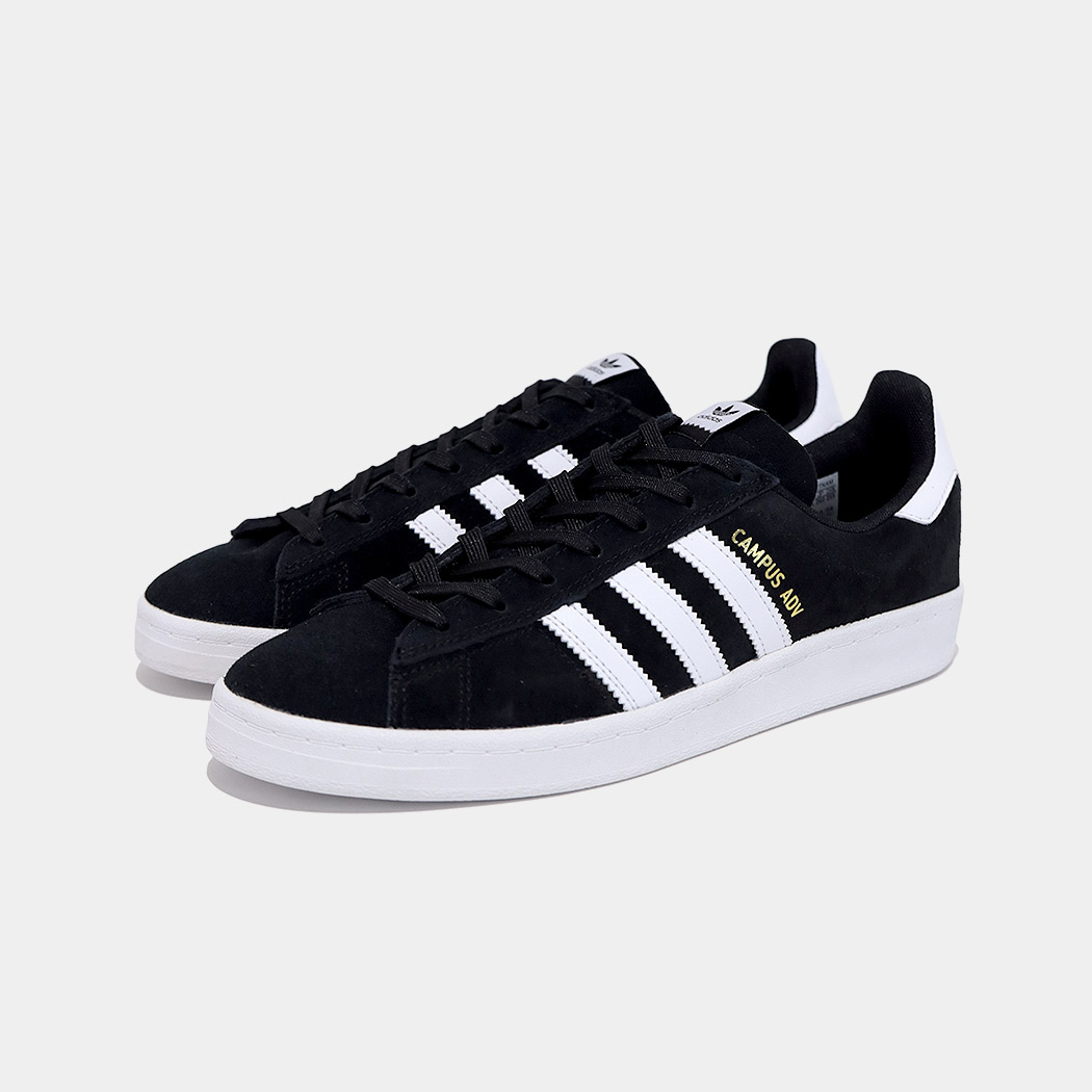 [クーポン＆P2倍！]限定 アディダス キャンパス スニーカー adidas SB CAMPUS ADV BLACK × WHITE ( 黒 ブラック メンズ B22716 )