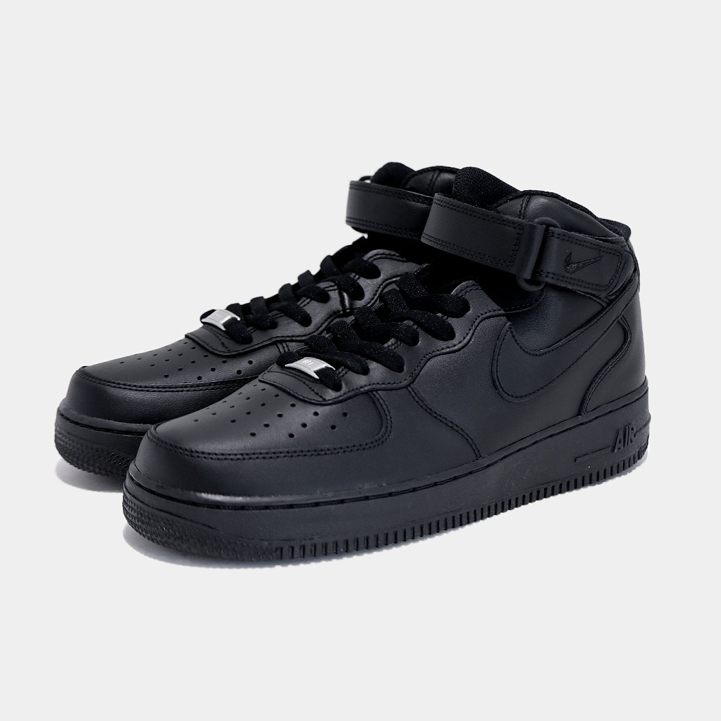 【極美品】ナイキ エアフォース1 MID オールブラック ハイカット スニーカー 楽天市場】NIKE AIR FORCE 1 MID '07 ナイキ エア フォース 1