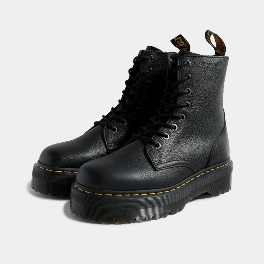 [クーポン＆P2倍！]Dr.Martens ドクターマーチン JADON PISA 8 ジェイドンピサ ブーツ BOOTS BLACK ( ブラック 黒 メンズ レディース レースアップ レザーブーツ シボ革 26378001 )