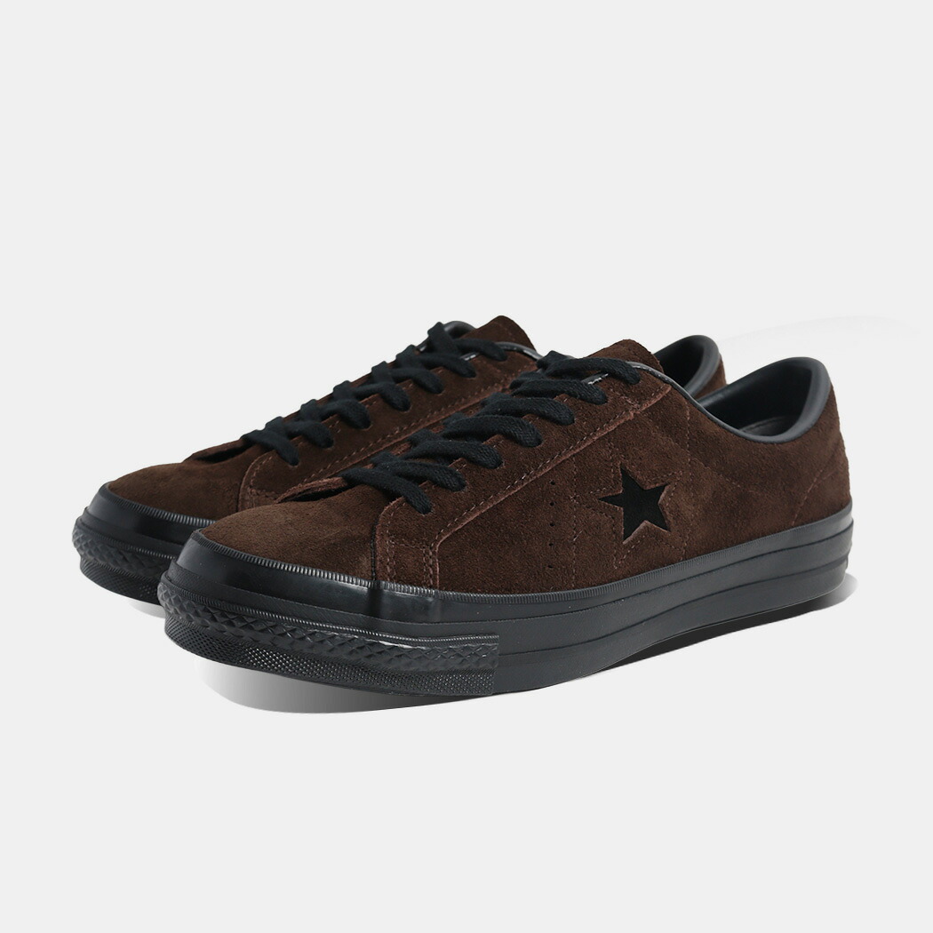 【お買い物マラソン限定クーポン配布中!!】CONVERSE コンバース ワンスターＪスエード スニーカー ONE STAR J MADE IN JAPAN 日本製 SUEDE BROWN/BLACK ( ブラウン 茶色 スエード レザー メンズ 33702410 )