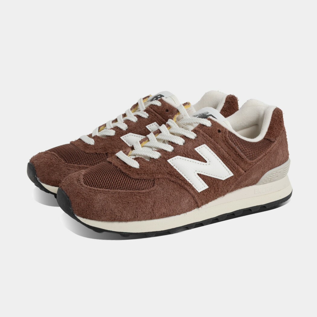 [クーポン＆P2倍！]NEW BALANCE ニューバランス 574 スニーカー U574OK2 BROWN ( NB おしゃれ 歩きやすい 快適 散歩 ウォーキング ランニング スエード ブラウン 茶色 メンズ レディース 530 996 204 )｜aroundo