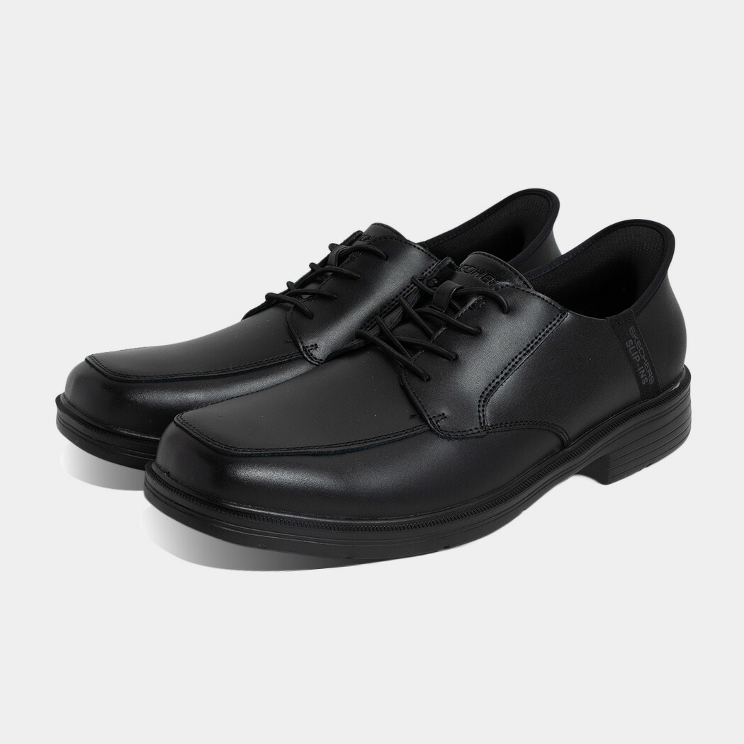 [クーポン＆P2倍！]SKECHERS スケッチャーズ 革靴 ビジネスシューズ キャスウェル アルフィー スニーカー Slip-ins CASWELL BLACK ( ブラック 黒 スリップインズシリーズ 205220BLK )