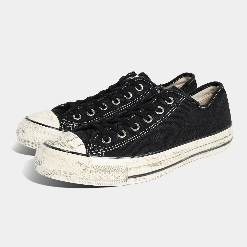 [クーポン＆P2倍！]CONVERSE コンバース オールスター エイジド ディストレスド AG OX スニーカー ALL STAR AGED DISTRESSED AG OX BLACK ( ブラック 黒 メンズ 31317071 )