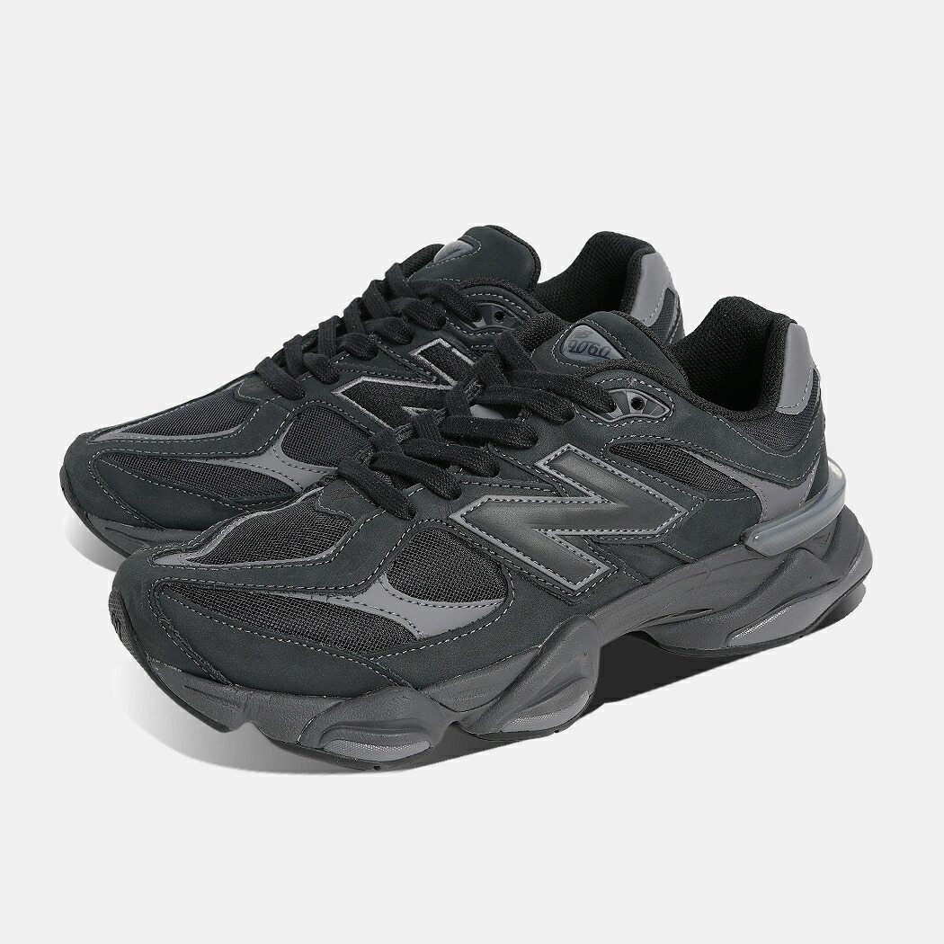 [クーポン＆P2倍！]NEW BALANCE ニューバランス 9060 スニーカー U906079E BLACK/CASTLEROCK ( ブラック 黒 レザー ヌバック 1906 990 991 992 993 )｜aroundo