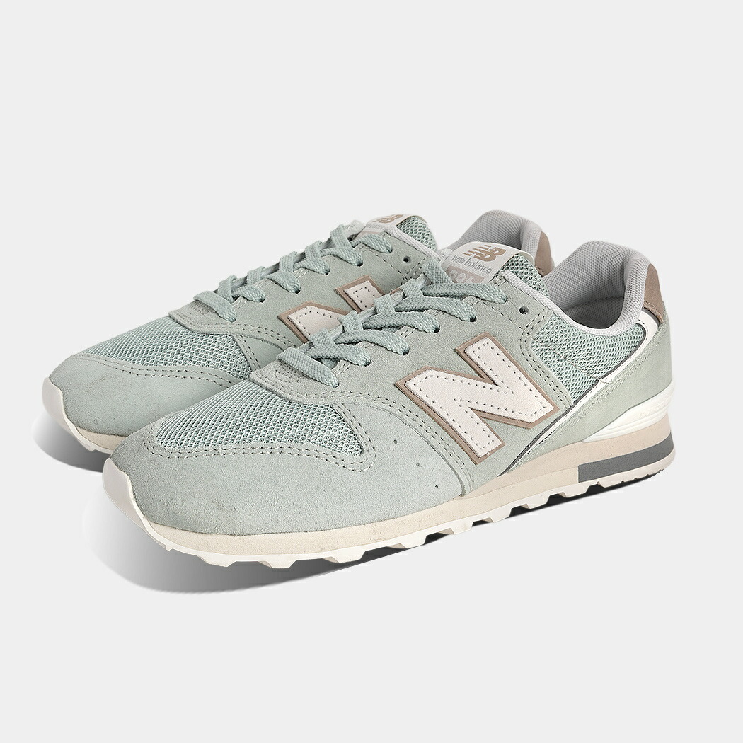 [クーポン＆P2倍！]NEW BALANCE ニューバランス 996 スニーカー W9967LA GREEN ( グリーン 緑 レザースニーカー レディース 530 997 327 574 725 )