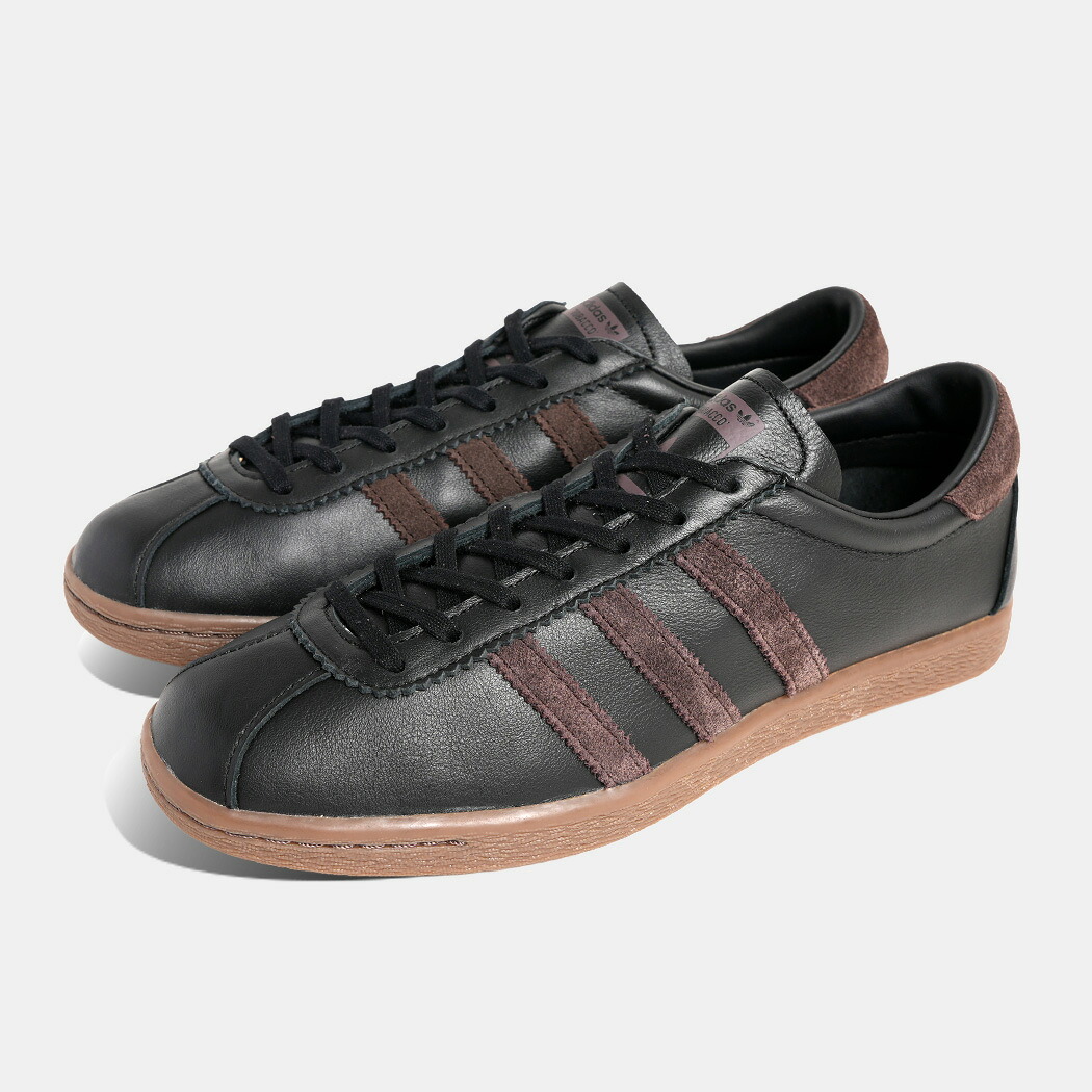 [クーポン＆P2倍！]adidas アディダス タバコ ローテク スニーカー TOBACCO CORE BLACK/DARK BROWN/GUM ( 茶色 ブラウン ブラック レザー クラシック ガムソール メンズ レディース JS1364 )｜aroundo