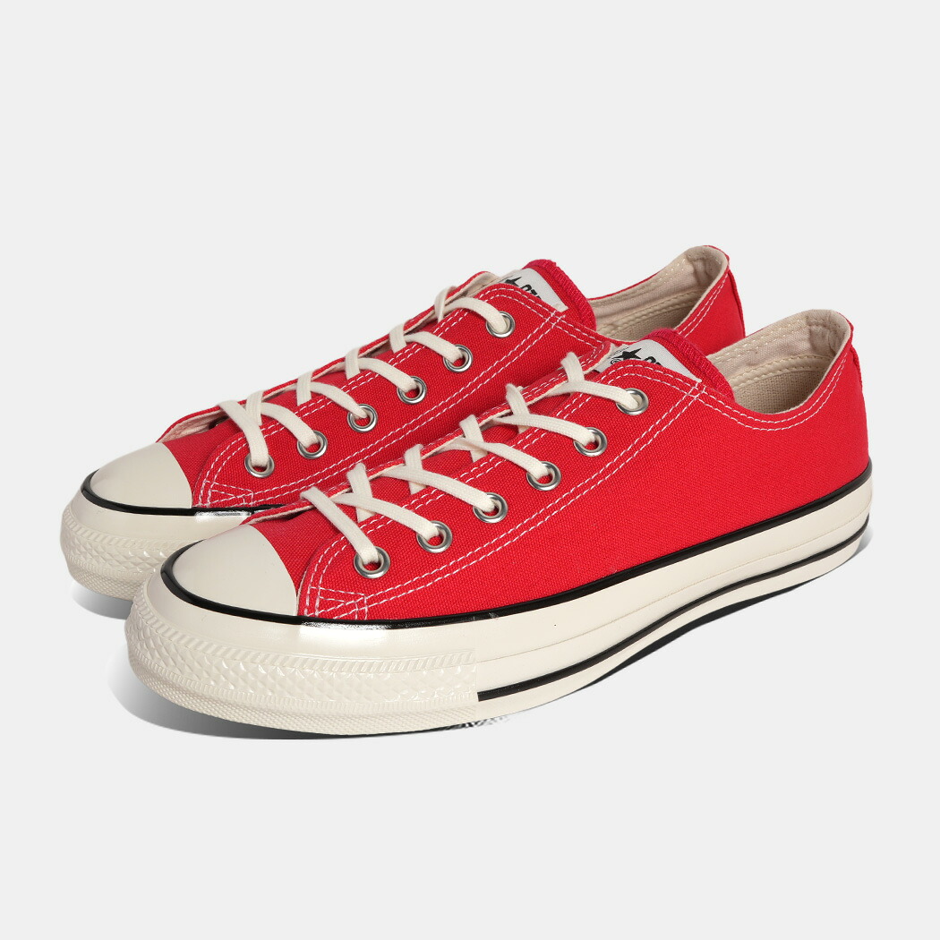 【お買い物マラソン限定クーポン配布中!!】CONVERSE コンバース オールスター エイジド ロー スニーカー ALL STAR AGED OX SIGNAL RED ( 赤 レッド キャンバス ローカット メンズ レディース 31318031 )