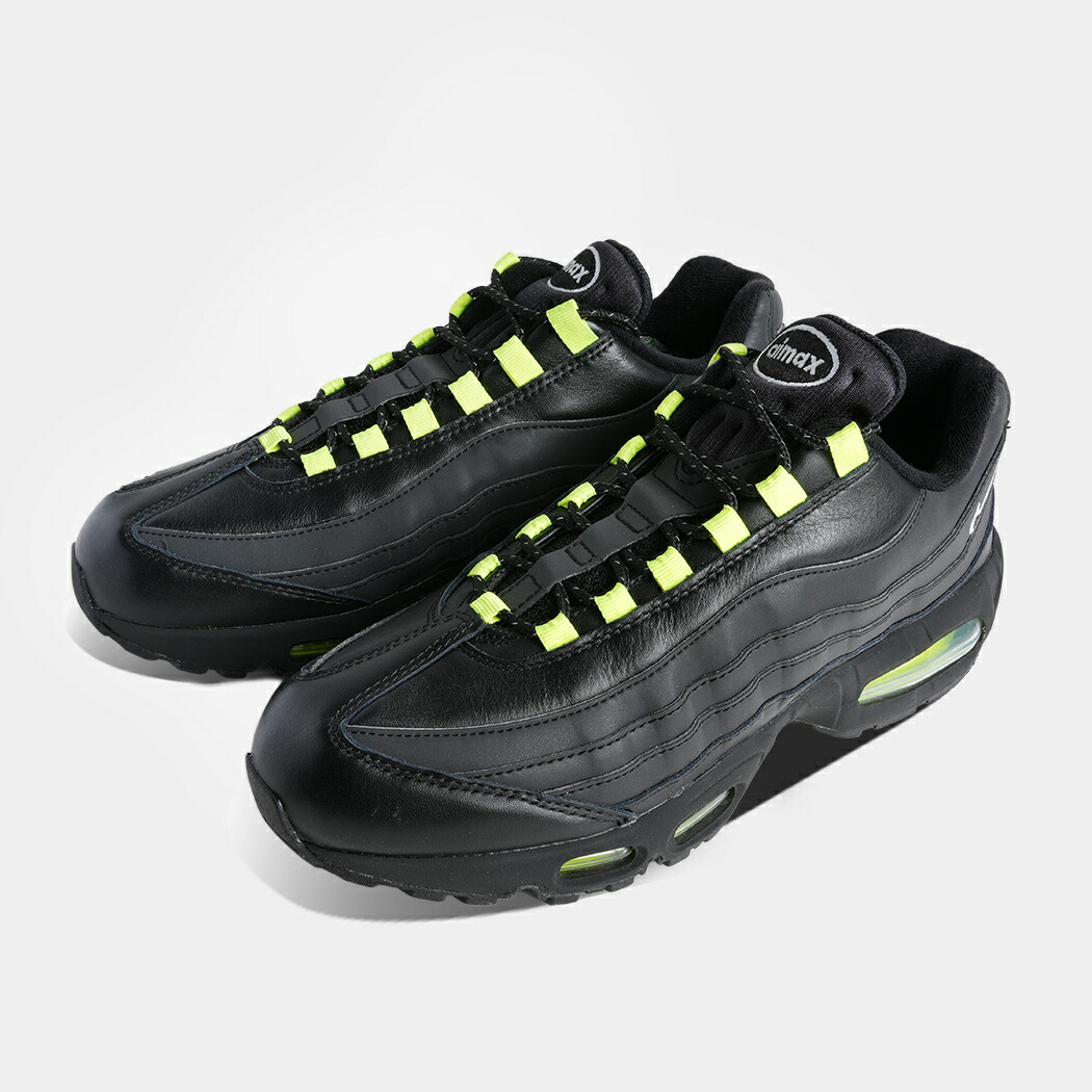 [クーポン＆P2倍！]NIKE ナイキ AIR MAX 95 OG エアマックス ビッグ バブル スニーカー BIG BUBBLE HRJK BLACK AND VOLT レザー ブラック 黒 IM8063-010