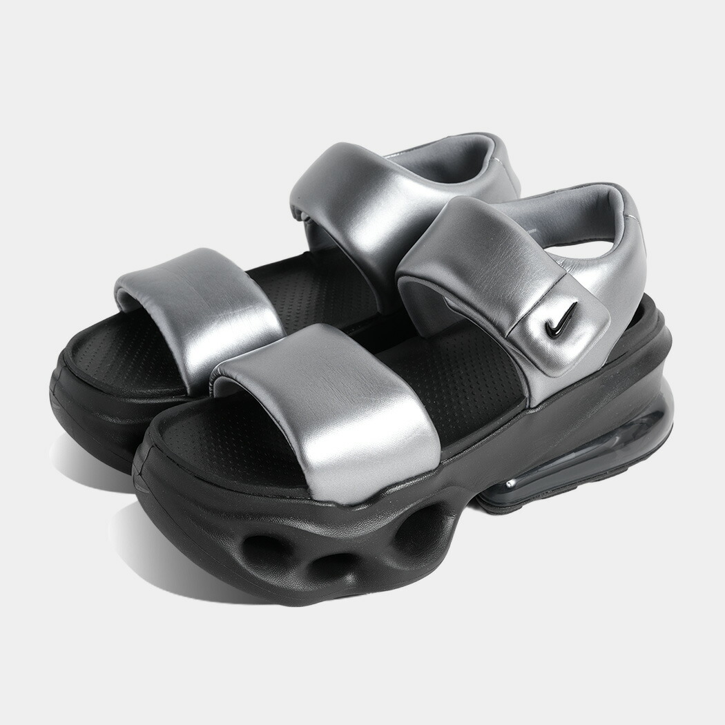 ナイキ 厚底 ウィメンズ エア マックス ヘイロー サンダル NIKE W AIR MAX HALO SANDAL MTLC COOL GREY ( KOKO ISLA おしゃれ かわいい レディース ストラップ メンズ レディース IO1959-010 )
