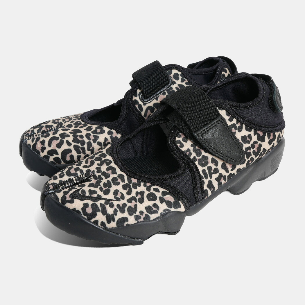 [クーポン＆P2倍！]ナイキ エアリフト スニーカー NIKE W AIR RIFT BLACK HEMP ( 足袋 レオパード アニマル柄 ヒョウ柄 サンダル メンズ レディース IR5696-010 )｜aroundo