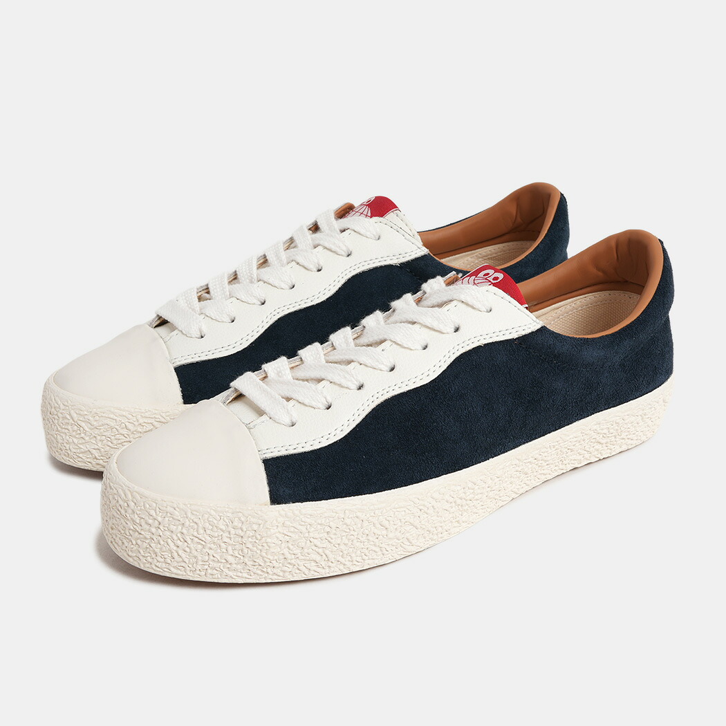 ラストリゾート ローカット トゥ キャップ スニーカー ネイビー スエード メンズ レディース LAST RESORT AB VM002-LO CAP SHOES PEACOART WHITE ( ローテク スケート SKATE )｜aroundo