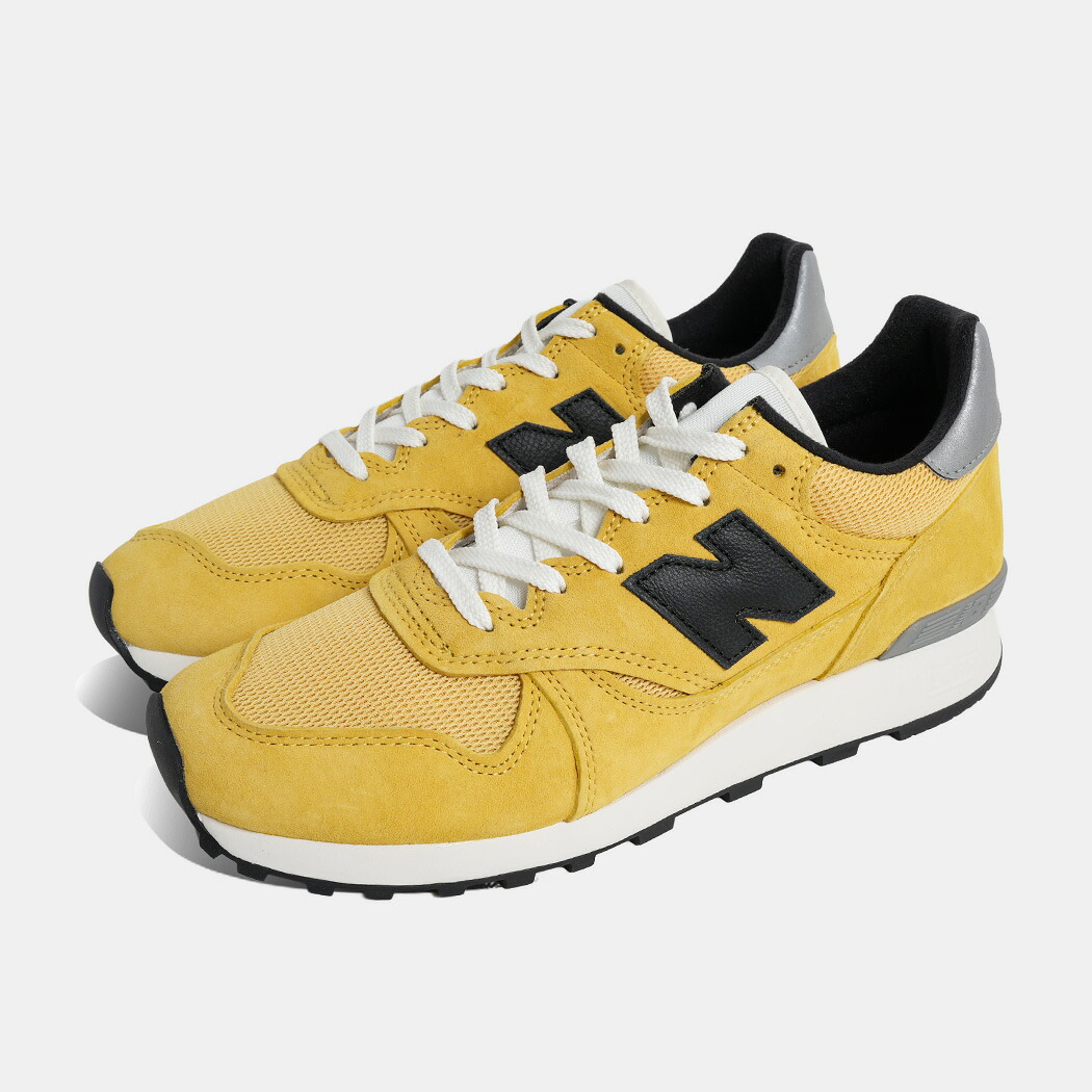 [クーポン＆P2倍！]ニューバランス ジョウンド コラボ 475 スニーカー NEW BALANCE &times; JJJJound U4751UK YELLOW ( 黄色 イエロー スエード メンズ )｜aroundo