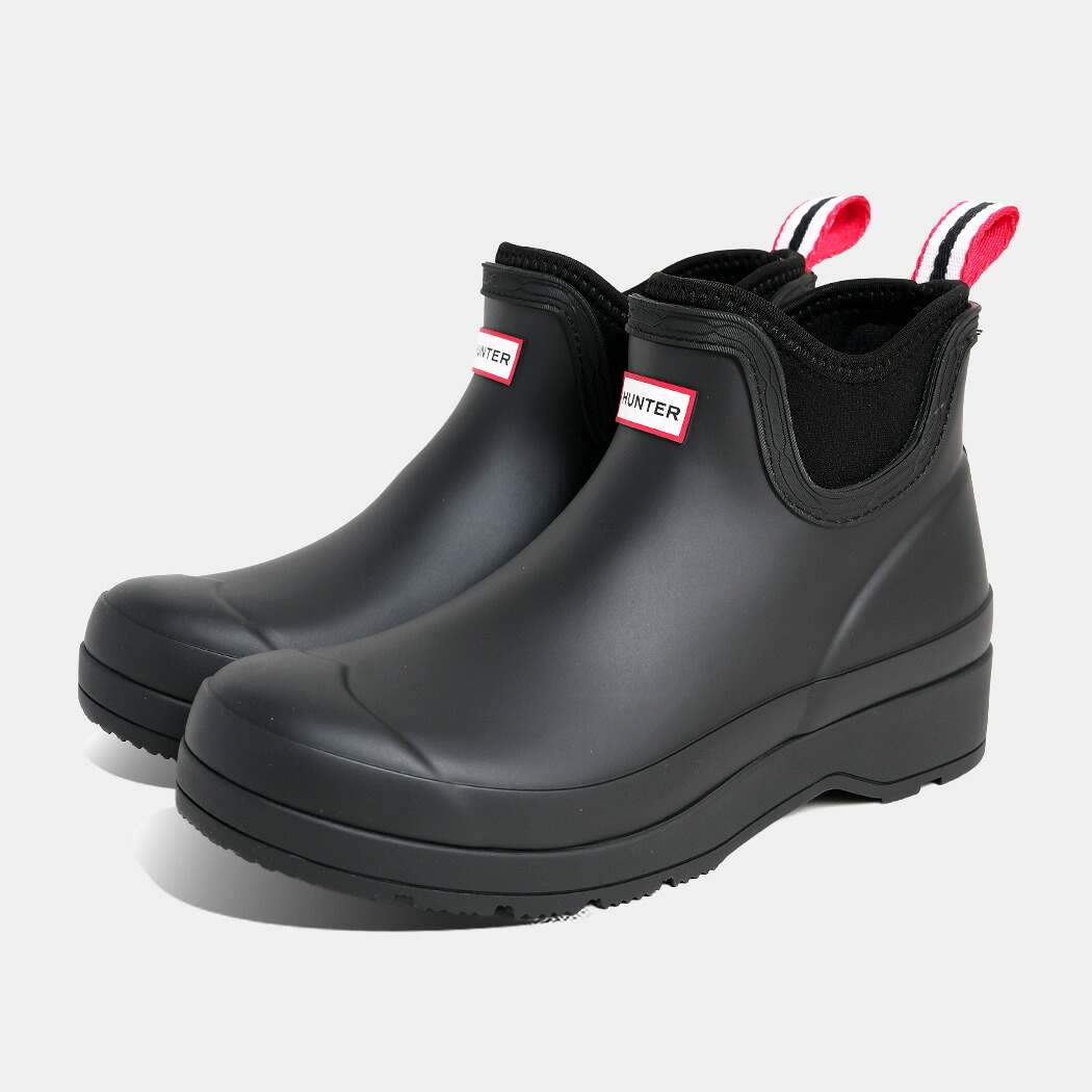 [クーポン＆P2倍！]ハンター ウィメンズ プレイ ネオプレン チェルシー ブーツ HUNTER WOMENS PLAY CHELSEA NEOPRENE BOOT BLACK ( 長靴 雨 防水 WFS3020RMA-BLK )｜aroundo