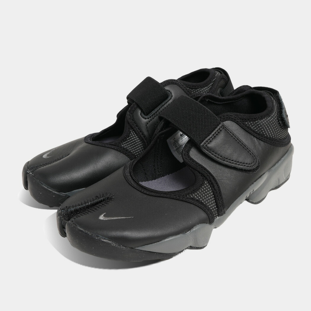 ナイキ ウィメンズ エア リフト スニーカー NIKE WMNS AIR RIFT BLACK IRON GREY REFLECT SILVER ( ブラック 黒 足袋 レザー メンズ IM6017-010 )|aroundo