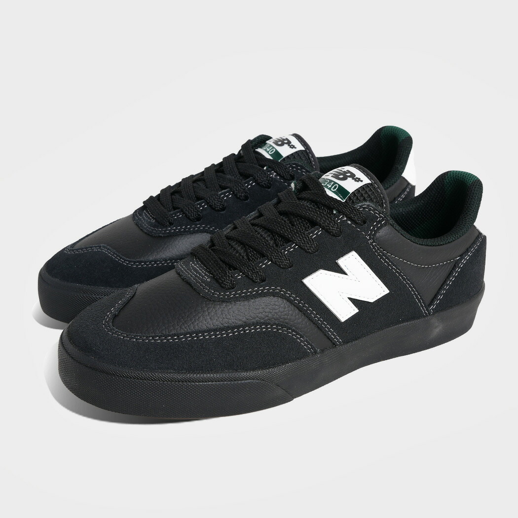 ニューバランス ヌメリック スニーカー NEW BALANCE NUMERIC UN340YRW BLACK WHITE ( ブラック 黒 SKATE スケート スケシュー メンズ レザー スエード )|aroundo