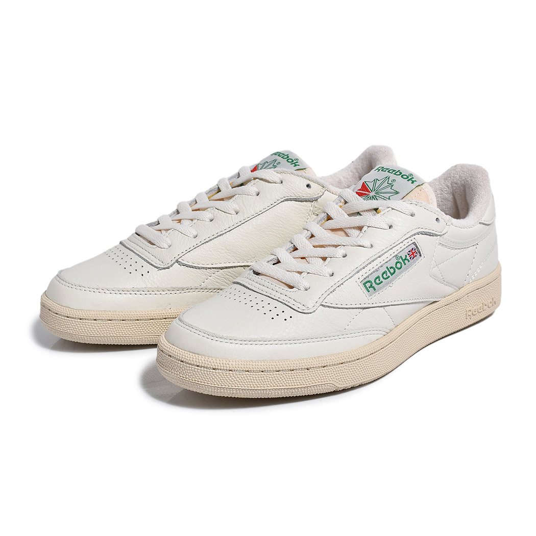 [クーポン＆P2倍！]REEBOK CLUB C 85 VINTAGE "TOP-CHALK" リーボック クラブシー ヴィンテージ レザー スニーカー ( 白 ホワイト 国内正規品 メンズ レディース 100000317 )｜aroundo
