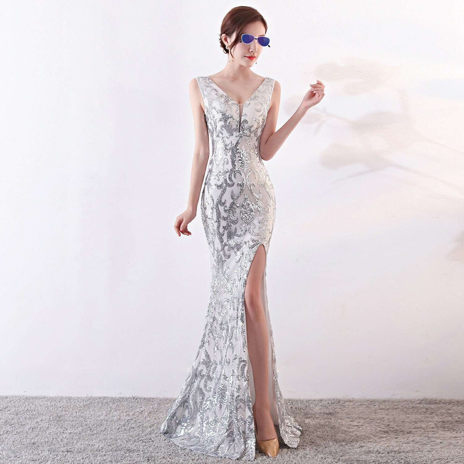 楽天市場】レディース イブニングドレス 宴会ドレス ドレス チュール