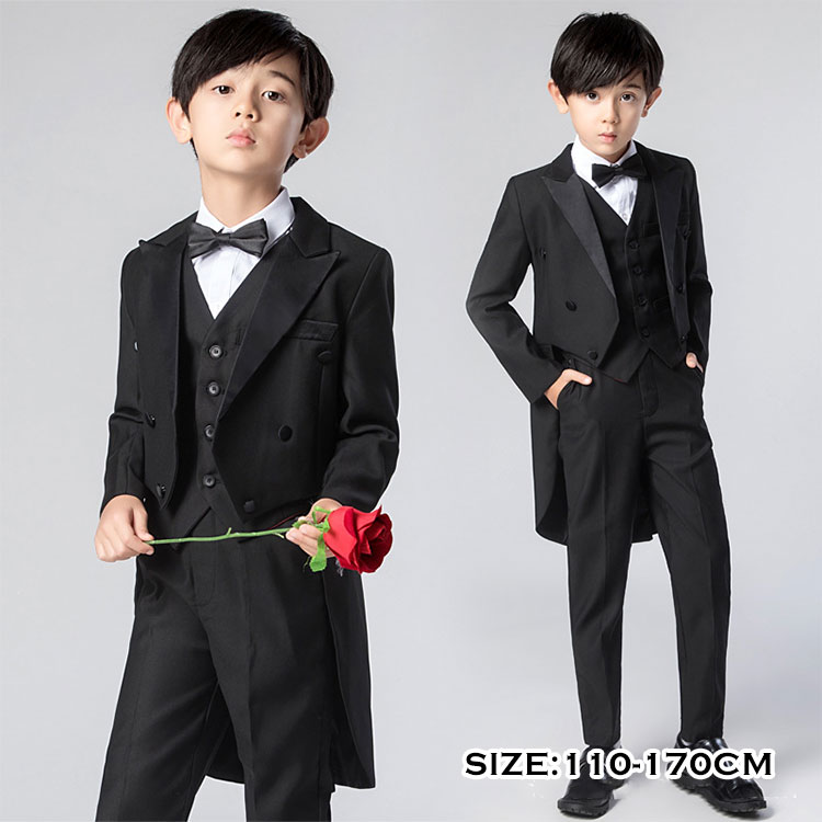 キッズ ブラックタイ フォーマル 背広 お坊っちゃん 赤ちゃん服 5点仕掛ける  お坊っちゃん 背広  ズボン下背広 御芽出度 映画化 Yシャツ 蝶タイ より良い ボーイズスーツ 上下仕掛ける 成人男性服 セットアップ 正装  はいり込む式 入園式 卒式 告げ知らせる会 生まれ落ちる日 貨物輸送無料