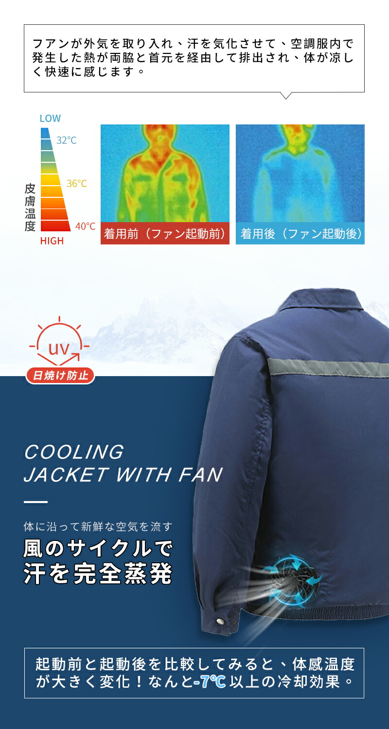 空調服 セット ファン付き作業服 空調作業服 暑さ対策 扇風機服 人気の作業着 ファンジャケット 長袖 日焼け防止 父の日 おすすめ ファン付き作業着 ワークマン 空調ウェア ワークウェア 大風量 薄型 夏 熱中症対策 Uvカット 撥水加工 通気性 S M L Ll 3l 4l 5l