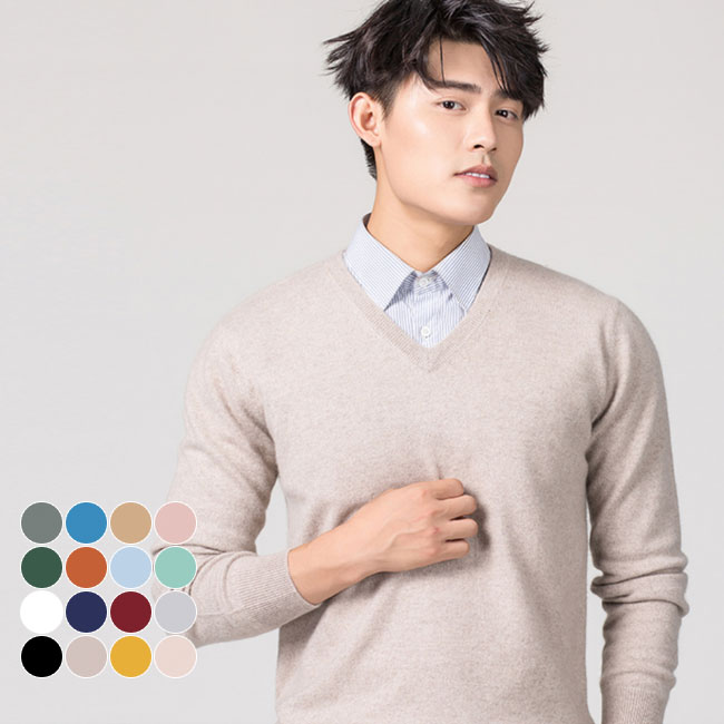 ❇️新品未使用❇️トーマスピンク　　メンズセーターVネック　XSネイビー　春秋 ワンフォークロージング 1111clothing Vネック ニット メンズ