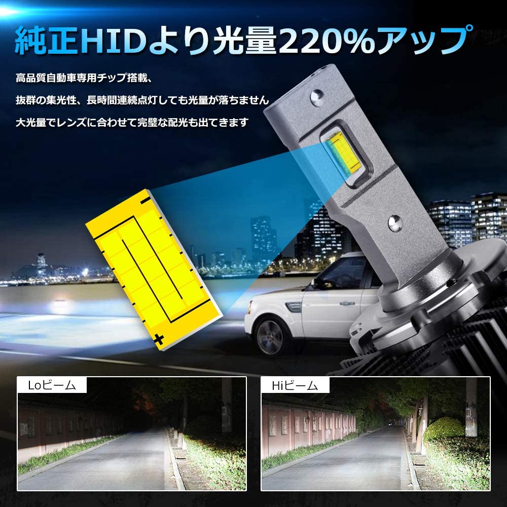 楽天市場 D3s Led ヘッドライト 車検対応 ホワイト 6000k 2灯8600lm 35w 両面発光 キャンセラー内蔵 輸入車対応 12v24v汎用 D3s Led バルブ 取扱説明書付き 1年保証 2個セット アルシオン二号店