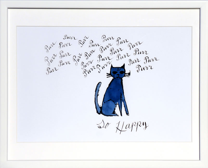 アンディ・ウォーホル 貼り出し 細工物 猫 マリリン モンロー 花 キャンベル吸いもの 図面 絵 書きうつす画 版画 リトグラフ 地絹映写幕 工芸ダイアログボックス 受けが良い 工芸 室内装飾 ひな形付き添い人 北欧 今めかしいアンディ・ウォーホル So Happy, c.1958