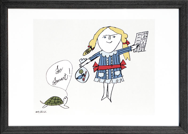 アンディ・ウォーホル ポスター 作品 猫 マリリン モンロー 花 キャンベルスープ 絵画 絵 複製画 版画 リトグラフ シルクスクリーン アートパネル ポップ アート インテリア フレーム付き 北欧 おしゃれ アンディ・ウォーホル So Smart