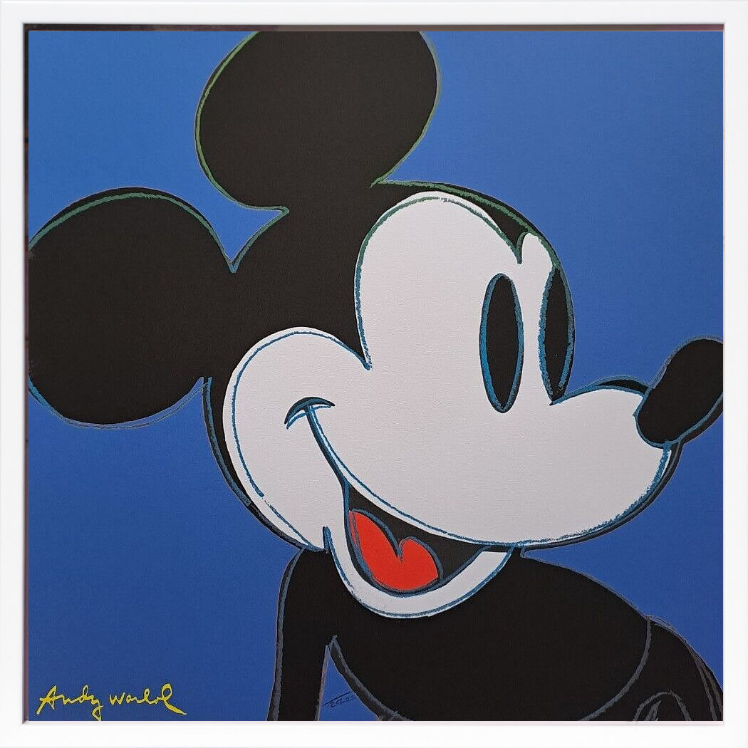 アンディ・ウォーホル ポスター 作品 猫 マリリン モンロー 花 キャンベルスープ 絵画 絵 複製画 版画 リトグラフ シルクスクリーン アートパネル ポップ アート インテリア フレーム付き 北欧 おしゃれ アンディ・ウォーホル Mickey Mouse