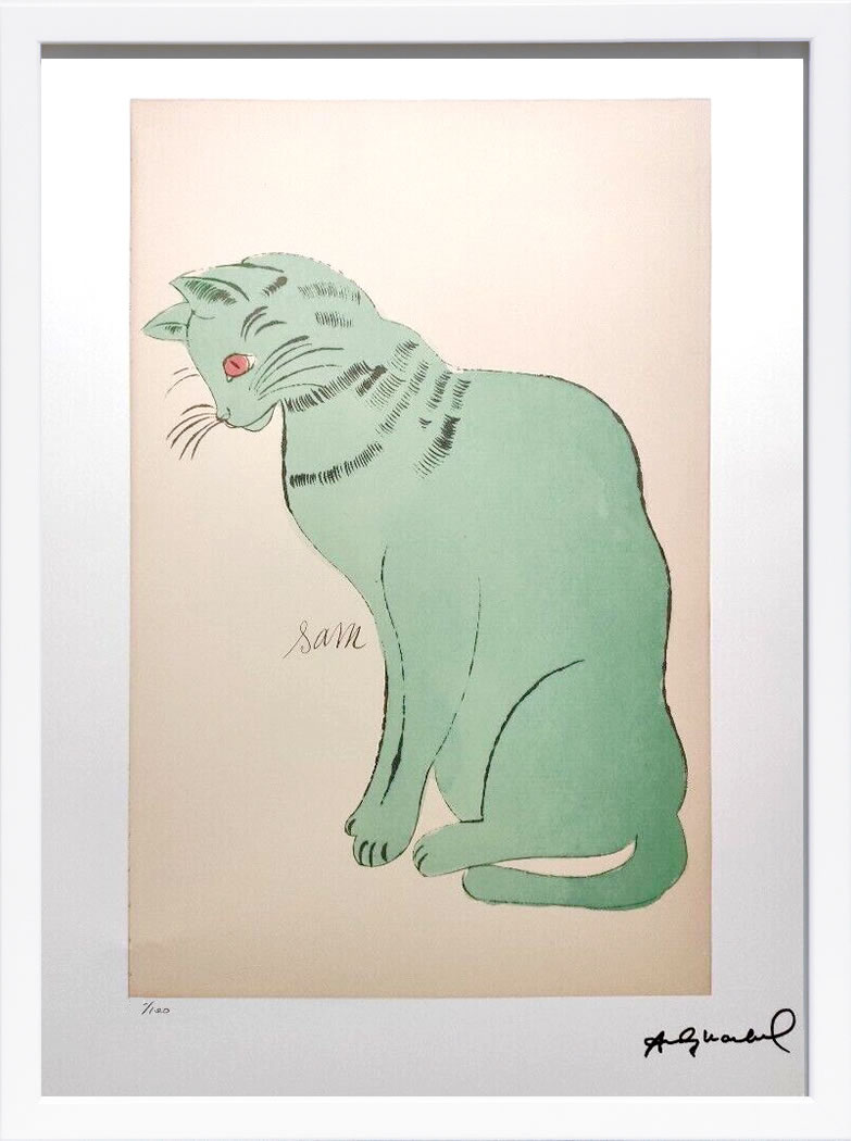 【COA証明書付】アンディ・ウォーホル ポスター 作品 猫 マリリン モンロー 花 キャンベルスープ 絵画 絵 複製画 版画 リトグラフ シルクスクリーン アートパネル ポップ アート インテリア フレーム付き 北欧 おしゃれアンディ・ウォーホル Cat|ARS’ONLINE